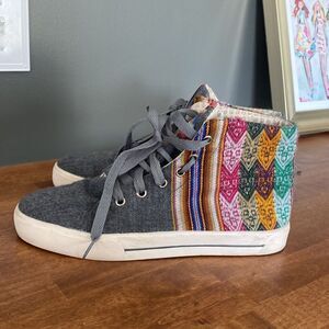 Pasha Mama High Top Boho Aztec Sneakers
